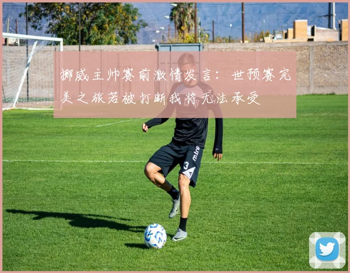 挪威主帅赛前激情发言：世预赛完美之旅若被打断我将无法承受